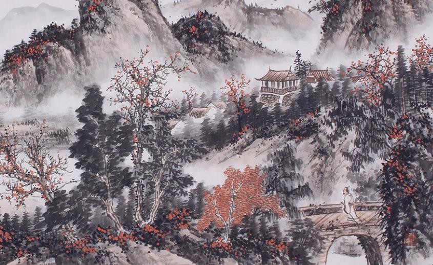 水墨山水画