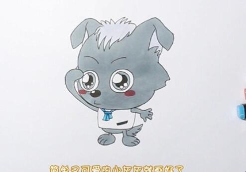 小灰灰简笔画怎么画