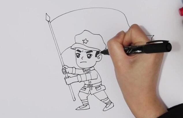 红色革命烈士简笔画怎么画
