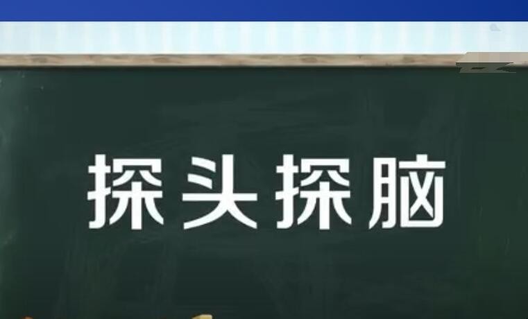 探头探脑是什么意思