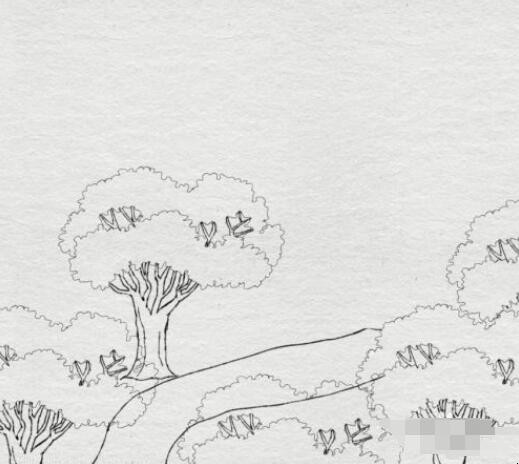 山行古诗配画简笔画怎么画