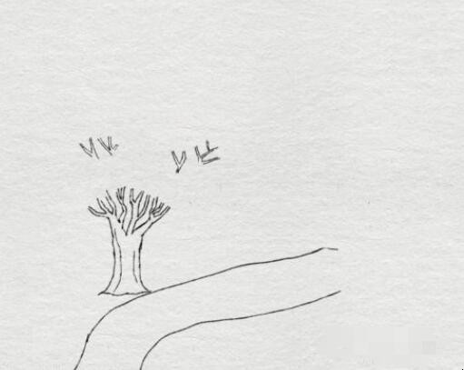 山行古诗配画简笔画怎么画