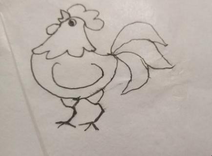 公鸡简笔画怎么画