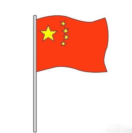 五星红旗怎么画
