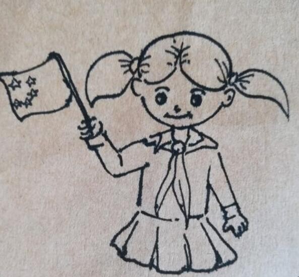 我爱祖国儿童画怎么画