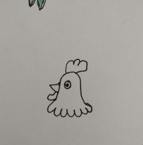 大公鸡简笔画怎么画